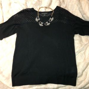 Banana Republic Black Knit Top